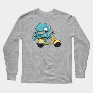 vespa octopus Long Sleeve T-Shirt